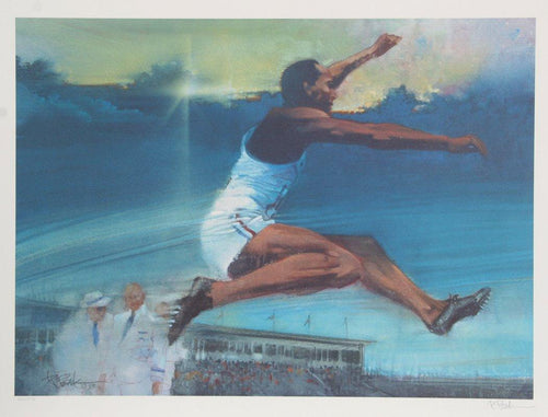 Long Jump Lithograph | Robert Peak,{{product.type}}