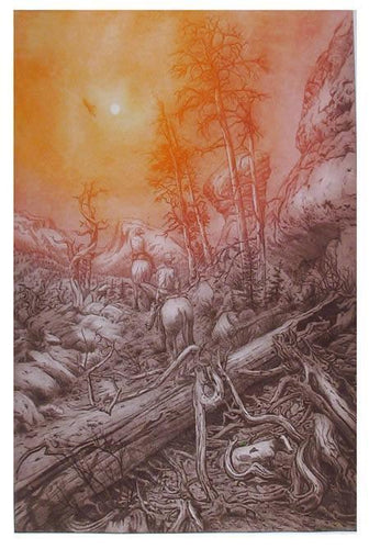 Looking for Strays Etching | Roy Purcell,{{product.type}}