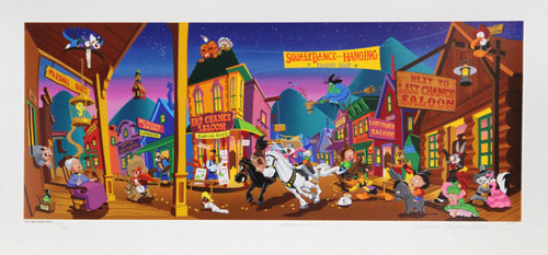 Looney Tunes, Tunetown Screenprint | Melanie Taylor Kent,{{product.type}}