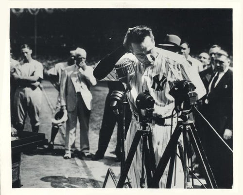 Lou Gehrig Farewell II Black and White | Unknown Artist,{{product.type}}