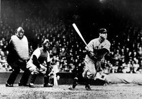 Lou Gehrig gets a Hit, Yankees Black and White | Unknown Artist,{{product.type}}