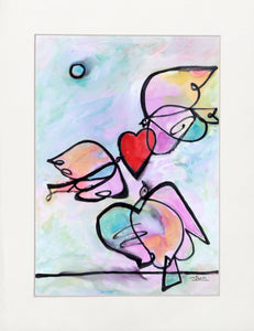 Love Birds I Acrylic | Avi Farin,{{product.type}}