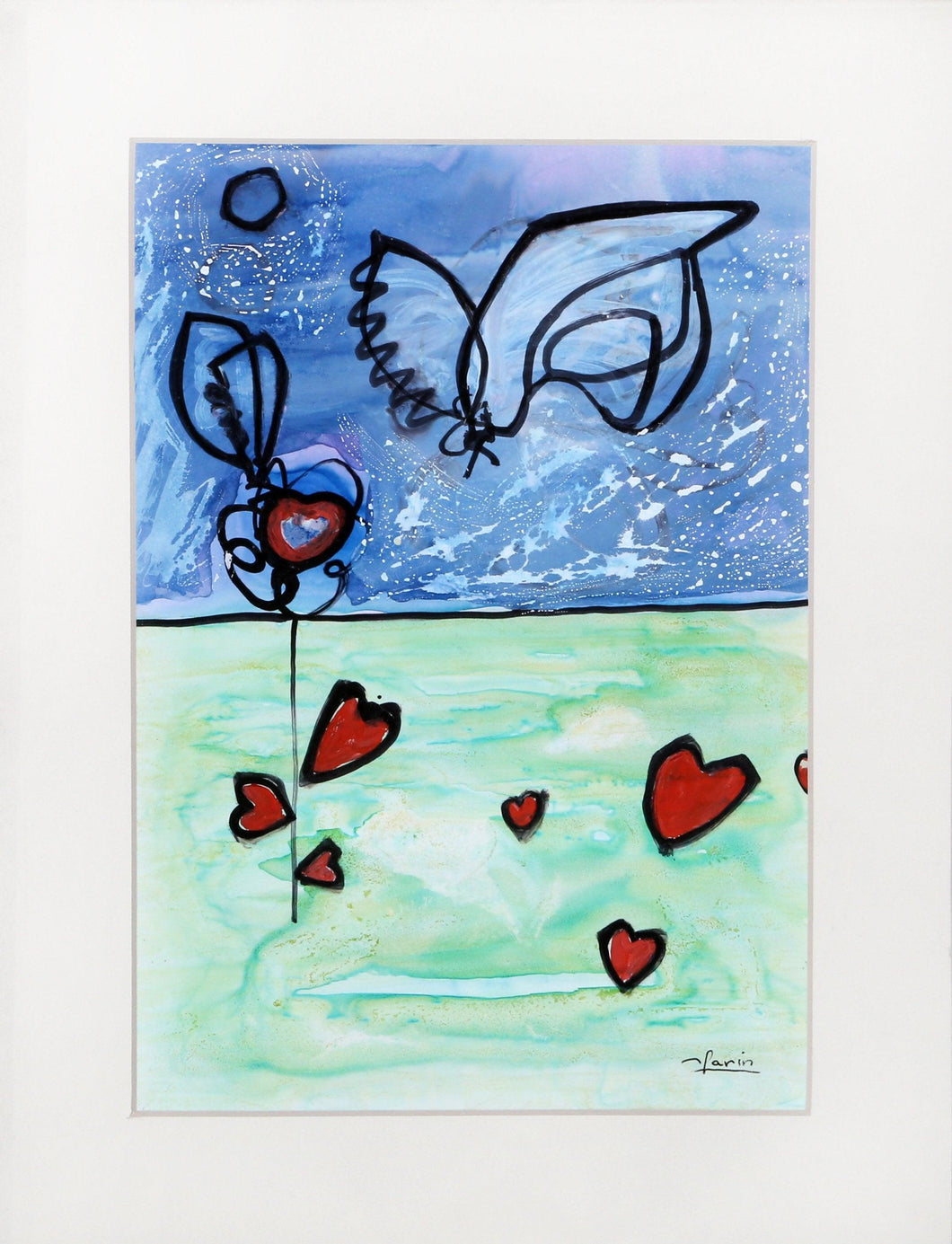 Love Birds IV Acrylic | Avi Farin,{{product.type}}