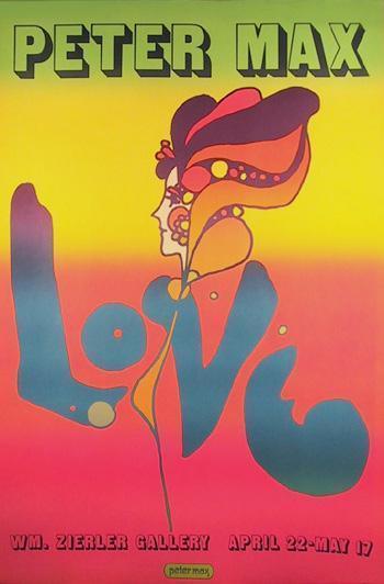 Love Poster | Peter Max,{{product.type}}