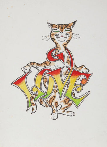 Love (Tabby Cat) Watercolor | Marshall Goodman,{{product.type}}
