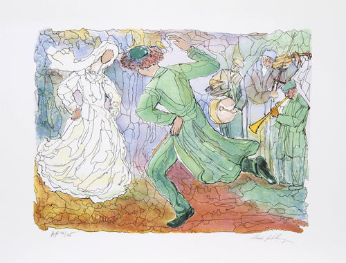 Lovers Dance Lithograph | Chaim Goldberg,{{product.type}}