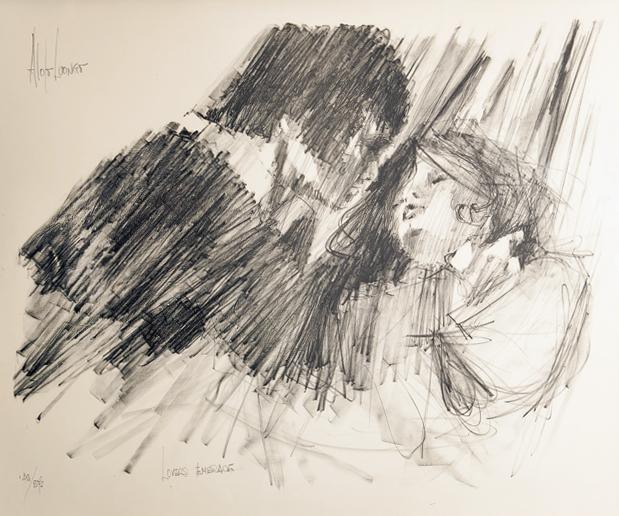 Lovers Embrace Lithograph | Aldo Luongo,{{product.type}}