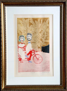 Lovers IV Etching | Mireille Kramer,{{product.type}}