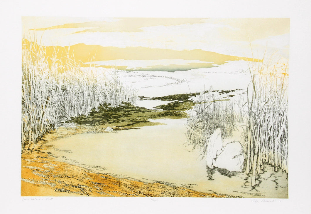 Low Waters West Etching | Olga Poloukhine,{{product.type}}
