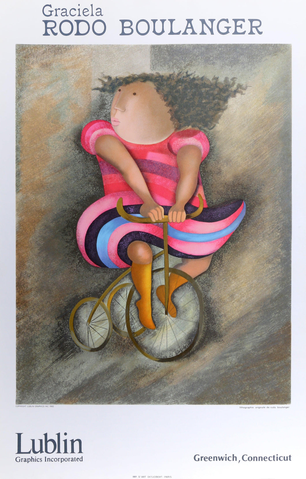 Lublin - Girl on Bicycle Poster | Graciela Rodo Boulanger,{{product.type}}