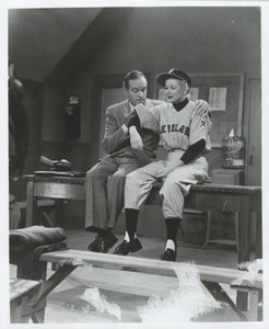 Lucille Ball in Baseball Outfit and Bob Hope Black and White | Unknown Artist,{{product.type}}