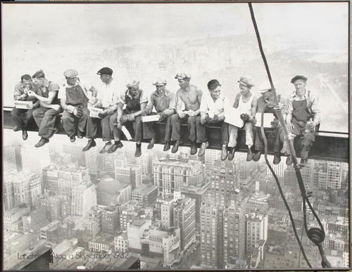 Lunchtime atop a Skyscraper, 1932 Poster | Unknown Artist,{{product.type}}
