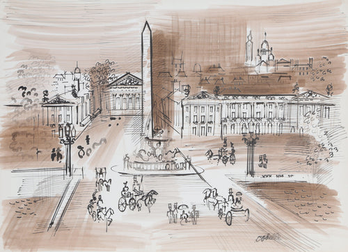Luxor Obelisk, Place de la Concorde Ink | Charles Cobelle,{{product.type}}