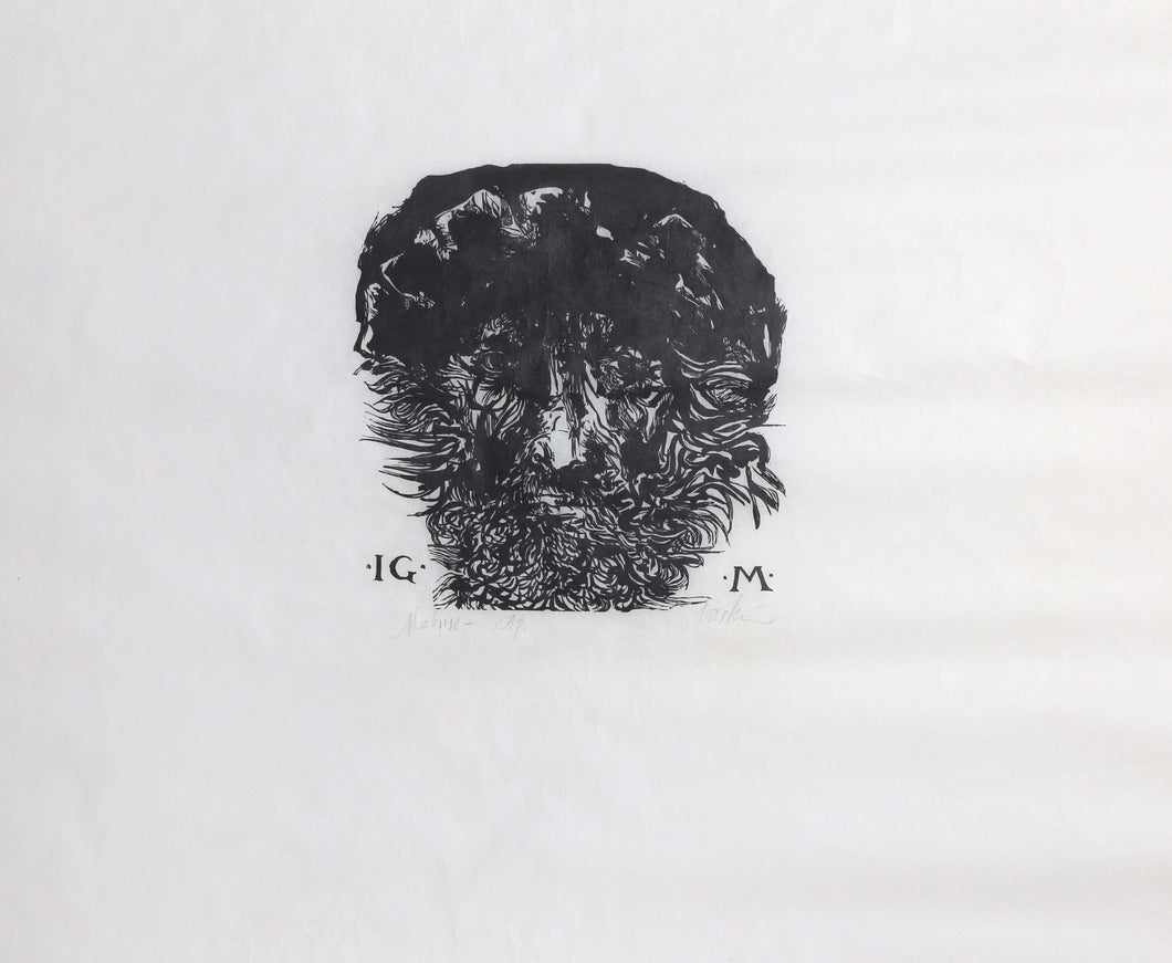 Mabuse Woodcut | Leonard Baskin,{{product.type}}