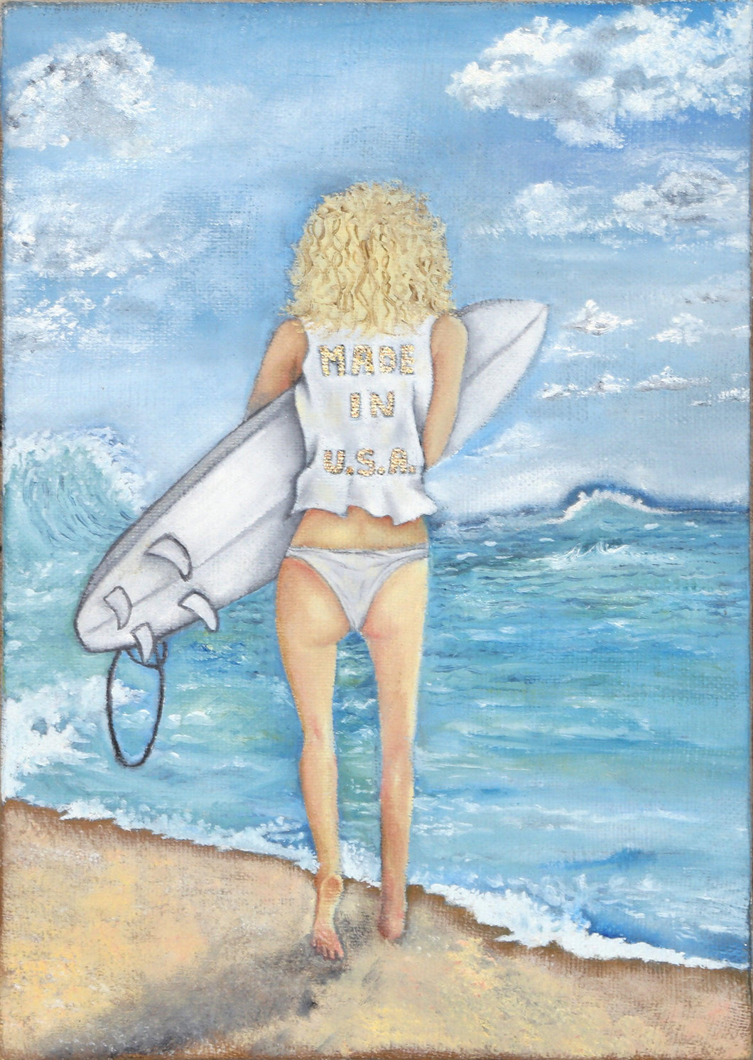 Made in U.S.A. (Surfer Girl) Oil | Jhon Zhagnay,{{product.type}}