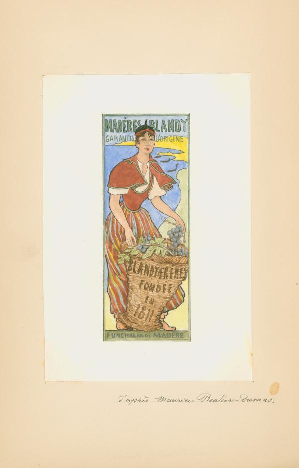 Maderes Blandy, after Maurice Realier-Dumas Watercolor | Regley de Koenigsegg,{{product.type}}