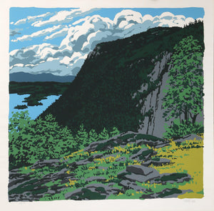 Maiden's Cliff Screenprint | Neil Welliver,{{product.type}}