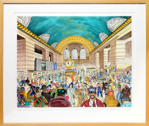 Main Concourse, Grand Central Terminal I Etching | Red Grooms,{{product.type}}