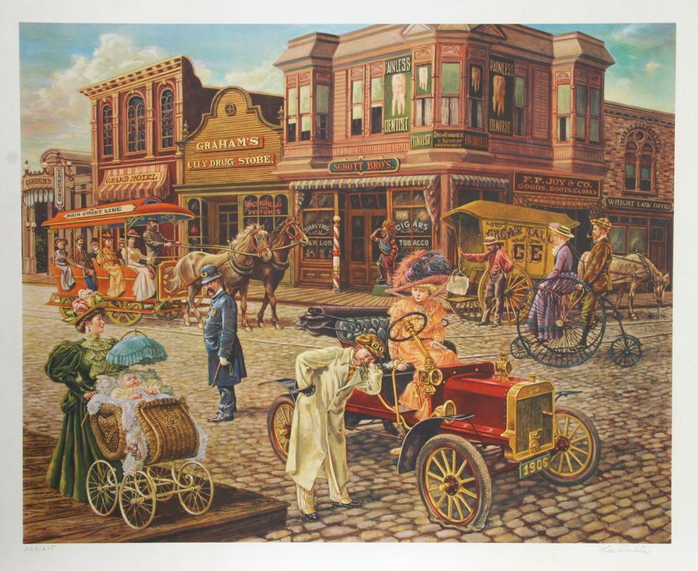 Main Street Lithograph | Lee Dubin,{{product.type}}