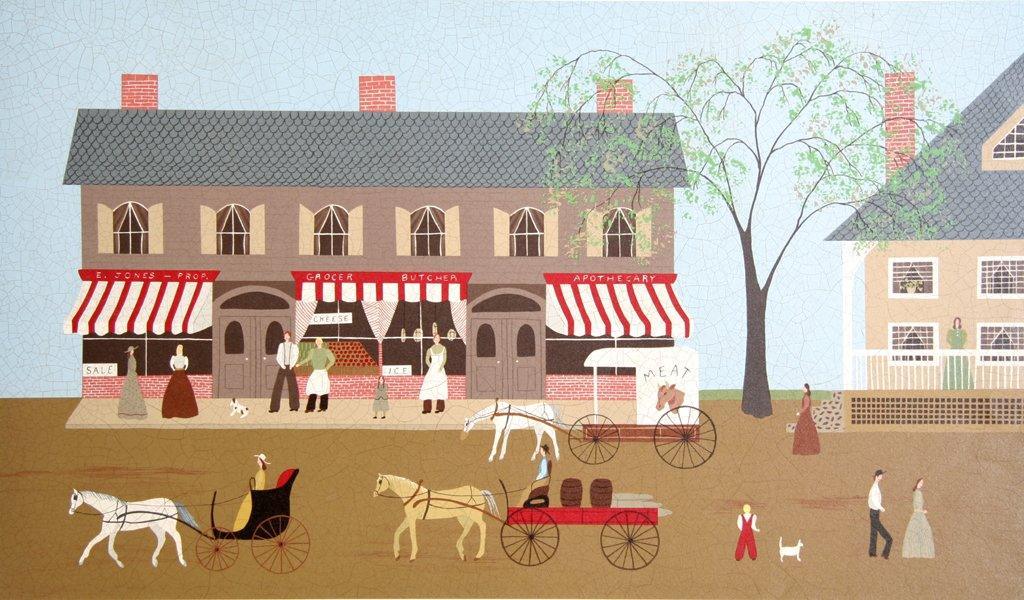 Main Street Lithograph | Nancy Lubeck,{{product.type}}