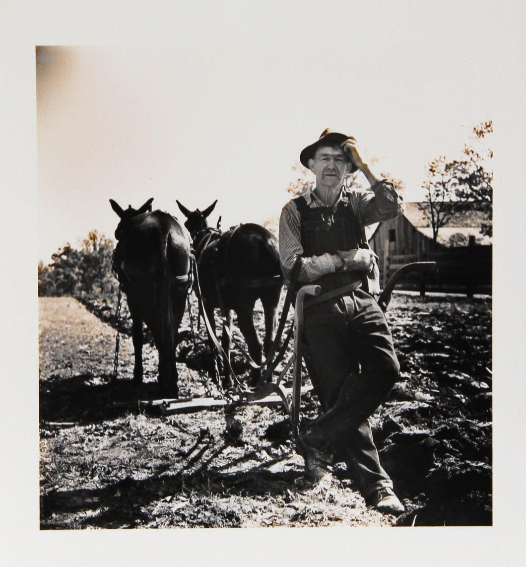 Maine 2 - Farmer with Two Horses Black and White | Kosti Ruohomaa,{{product.type}}
