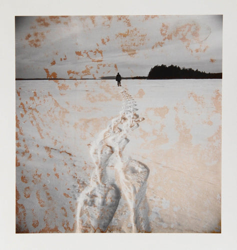 Maine 7 - Snow Tracks Black and White | Kosti Ruohomaa,{{product.type}}