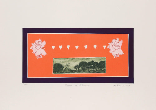 Maison de l'Amour Etching | Mireille Kramer,{{product.type}}
