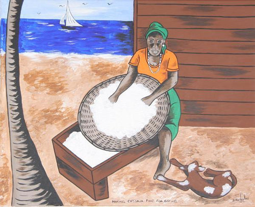 Making Cassava Fine for Baking Acrylic | Isiah Nicholas,{{product.type}}