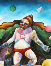 Malabarista Haciendo su Acto Sobre un Helado de Fresa Oil | Alejandro Colunga,{{product.type}}