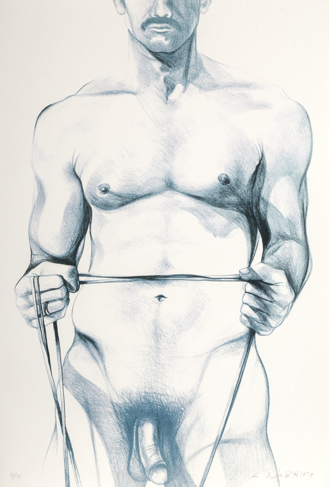 Male Nude 2 Lithograph | Lowell Blair Nesbitt,{{product.type}}