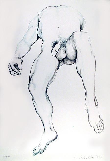 Male Nude 6 Lithograph | Lowell Blair Nesbitt,{{product.type}}