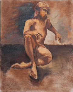 Male Nude with Beard Oil | Unknown Artist,{{product.type}}