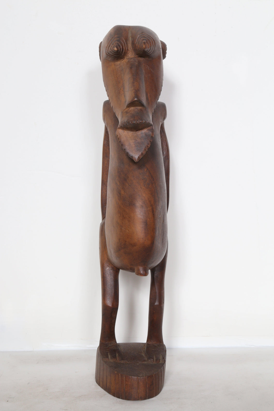 Male Standing Figure with Goatee Wood | African or Oceanic Objects,{{product.type}}
