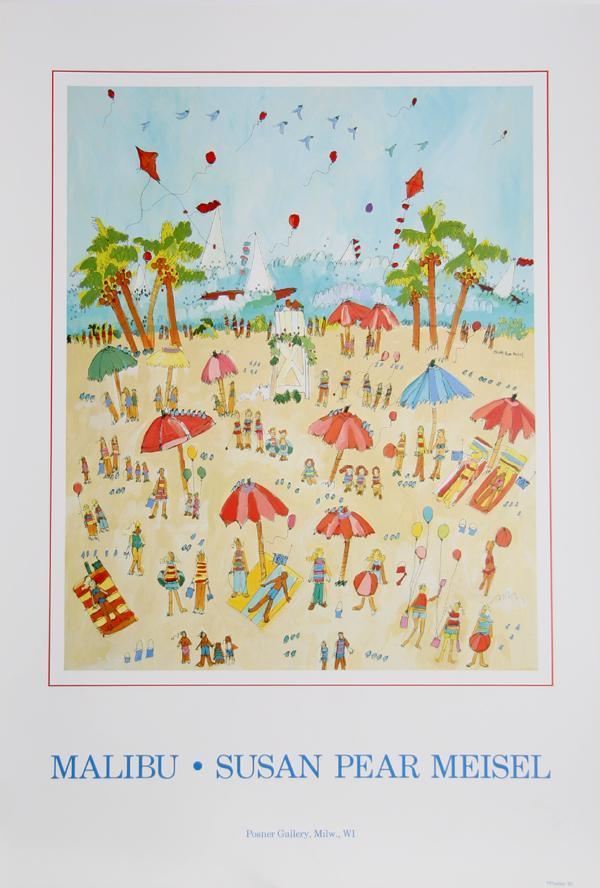 Malibu Poster | Susan Pear Meisel,{{product.type}}