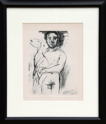 Man and Goat, Plate 3 Etching | Pablo Picasso,{{product.type}}