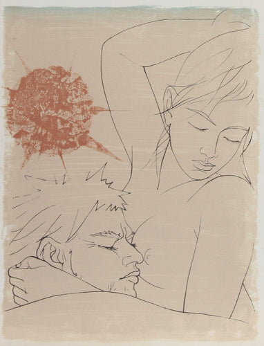 Man and Woman Lithograph | Unknown Artist,{{product.type}}