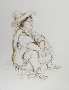 Man in Sombrero - I Ink | Ira Moskowitz,{{product.type}}