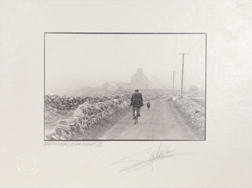 Man on a Bike, Aran Islands Black and White | Giles Norman,{{product.type}}