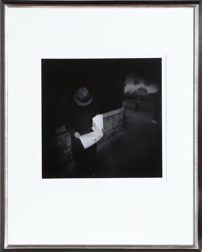 Man Reading a Newspaper Black and White | Tony Perrotet,{{product.type}}