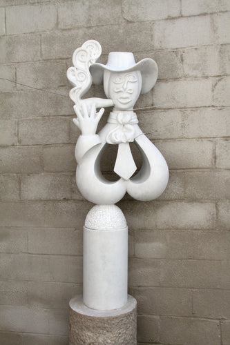 Man Smoking Cigar Stone | Ellen Brenner-Sorensen,{{product.type}}