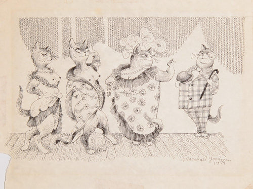 Man Visiting Cathouse Ink | Marshall Goodman,{{product.type}}