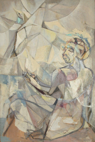 Man with Bird (21) Oil | John F. Leonard,{{product.type}}