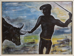 Man with Bull Oil | John Hultberg,{{product.type}}