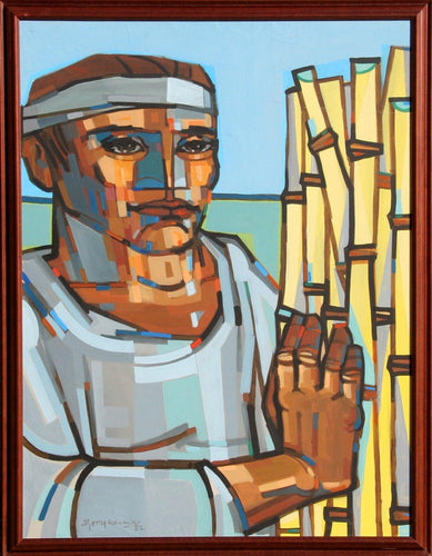 Man with Reeds Oil | Jorge Dumas,{{product.type}}