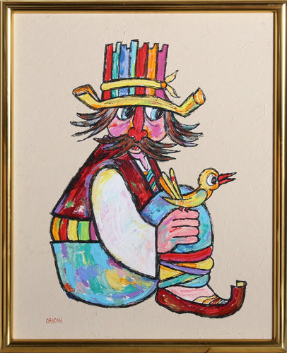 Man with Yellow Bird Oil | Jovan Obican,{{product.type}}