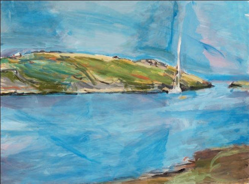 Manana Island and Sailboat Acrylic | Alfred Sandford,{{product.type}}