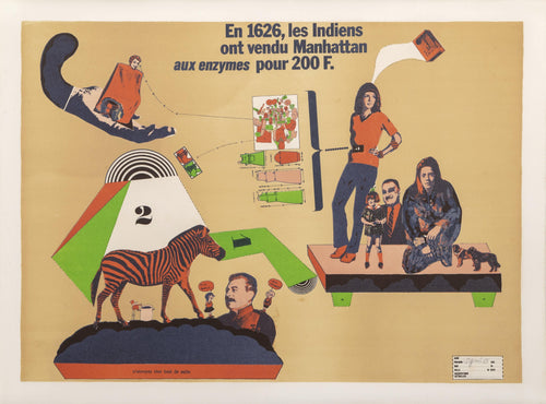 Manhattan aux Enzymes Screenprint | Antonio Segui,{{product.type}}