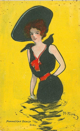 Manhattan Beach Girl Ephemera | Hamilton King,{{product.type}}