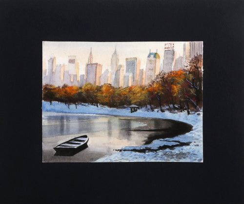 Manhattan Evening Watercolor | Erik Freyman,{{product.type}}