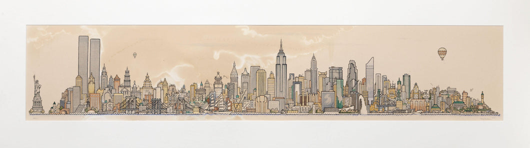 Manhattan Skyline Lithograph | Tony Graham,{{product.type}}